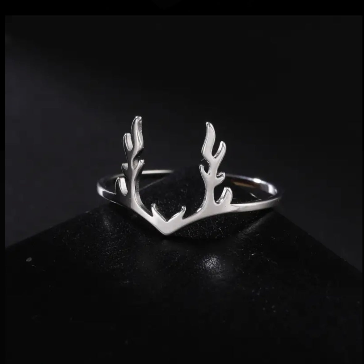 Stainless Steel Antler Ring