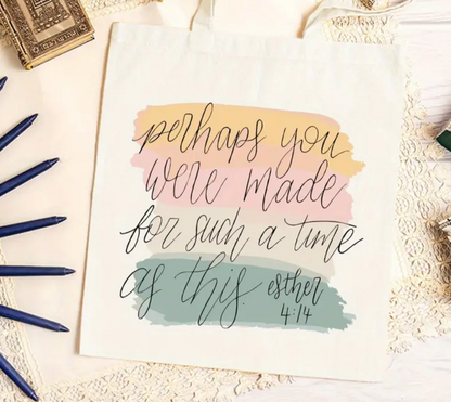 “Perhaps You Were Made” Canvas Shopping Bag