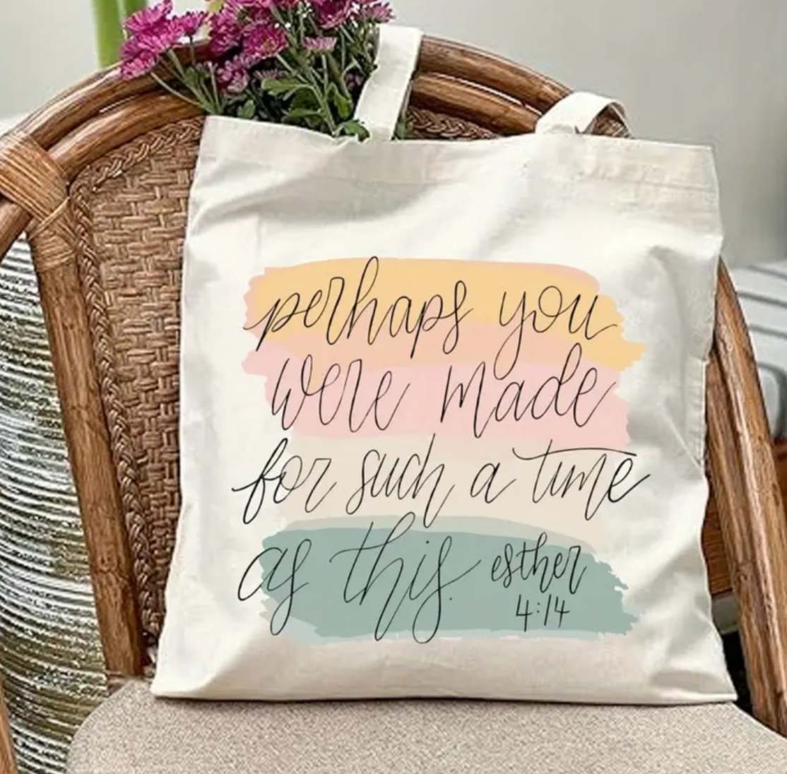 “Perhaps You Were Made” Canvas Shopping Bag