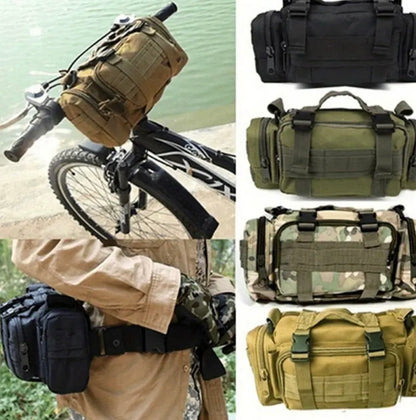 Men’s Military Style Multi-pocket Crossbody Bag