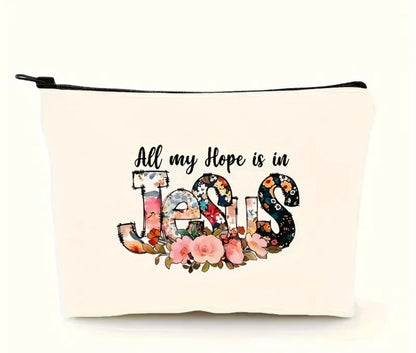 “All My Hope” Canvas Accessory Bag