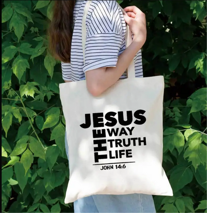 John 14:6 Canvas Shopping Bag