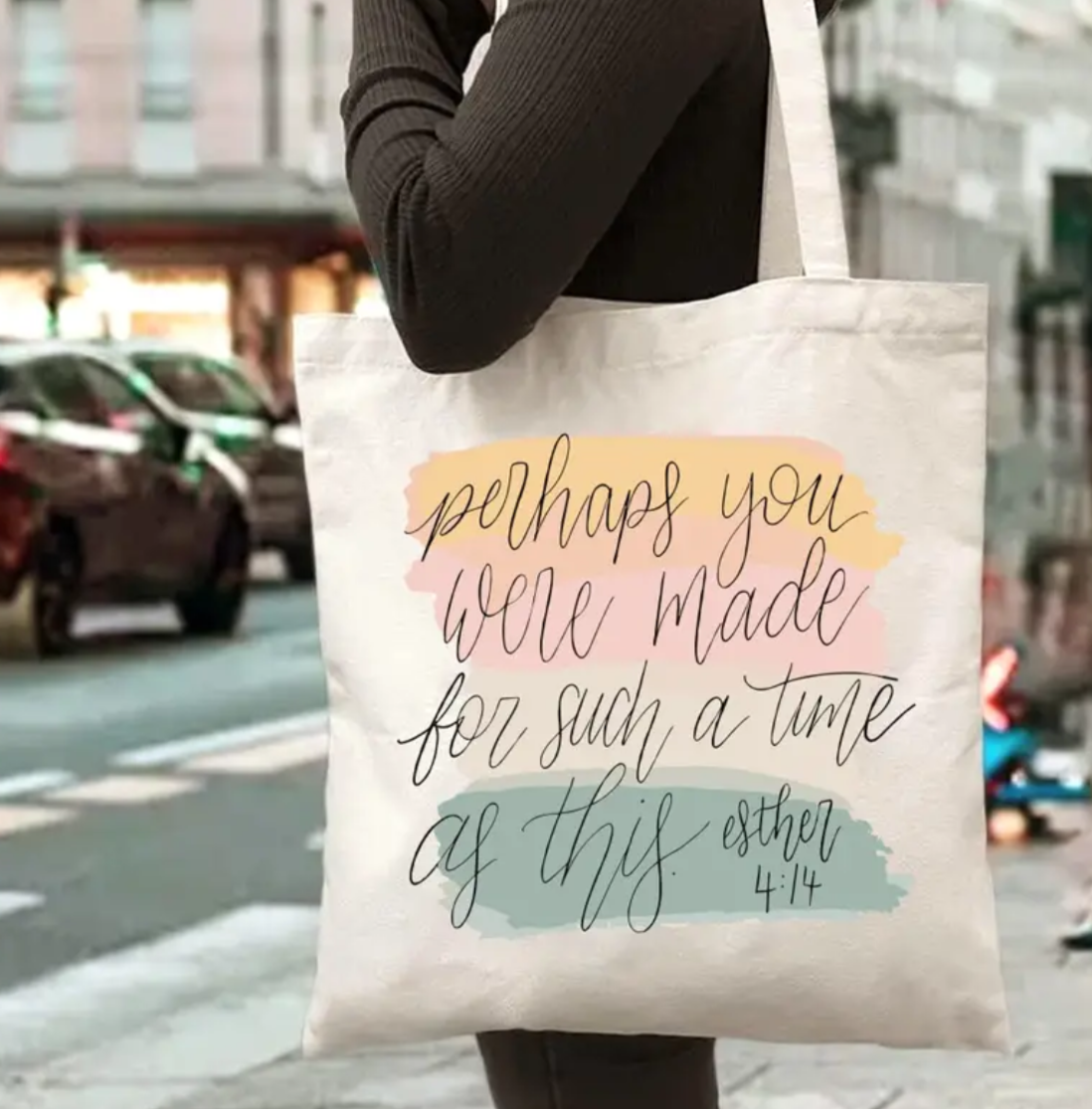 “Perhaps You Were Made” Canvas Shopping Bag