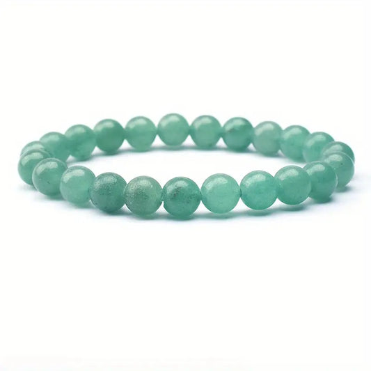 8mm Green Aventurine Natural Stone Beads String Bracelet