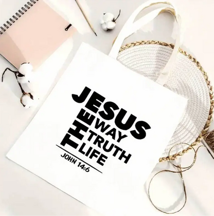 John 14:6 Canvas Shopping Bag