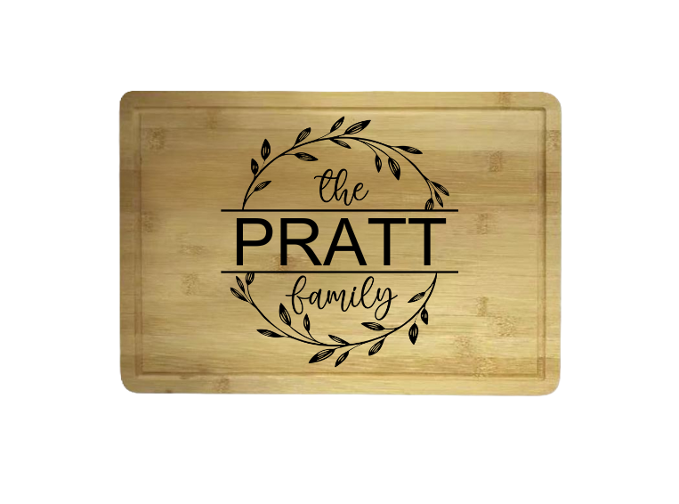 Custom Engraved High Quality Bamboo Cutting board