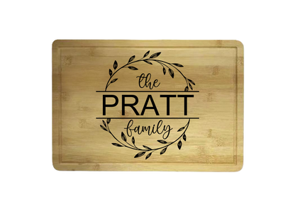 Custom Engraved High Quality Bamboo Cutting board