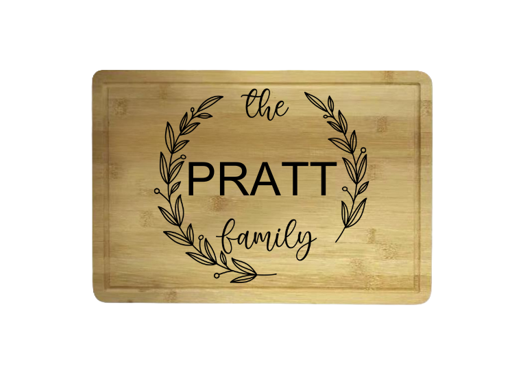 Custom Engraved High Quality Bamboo Cutting Board