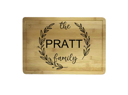 Custom Engraved High Quality Bamboo Cutting Board