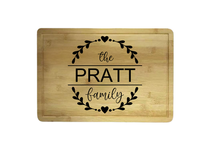 Custom Engraved High Quality Bamboo Cutting Board