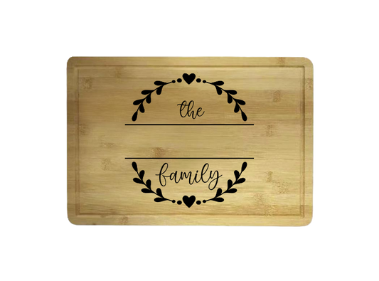 Custom Engraved High Quality Bamboo Cutting Board