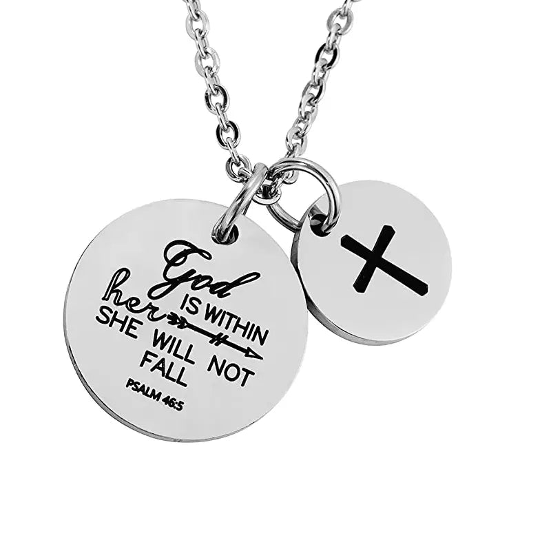 Elegant Inspirational Christian Cross Necklace