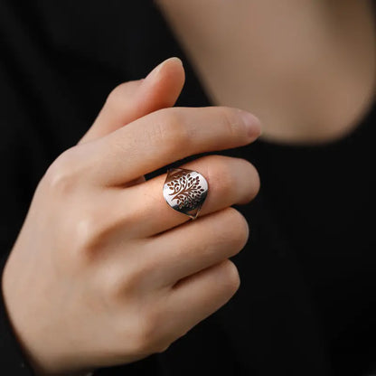 Stainless Steel Tree of Life Ring