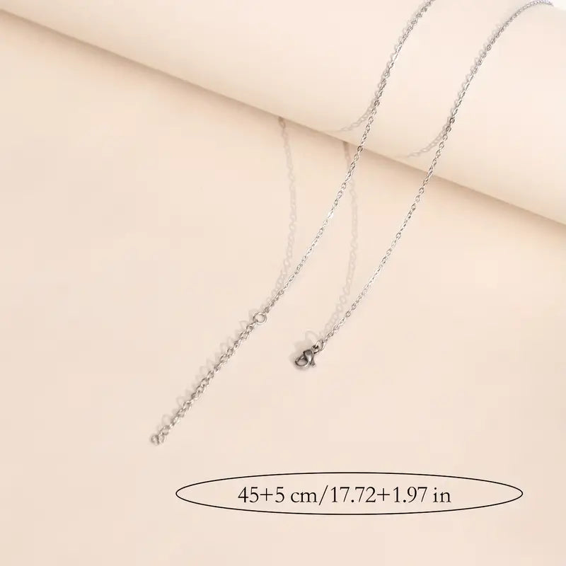 Cute Minimalist Stainless Steel Cross Necklace